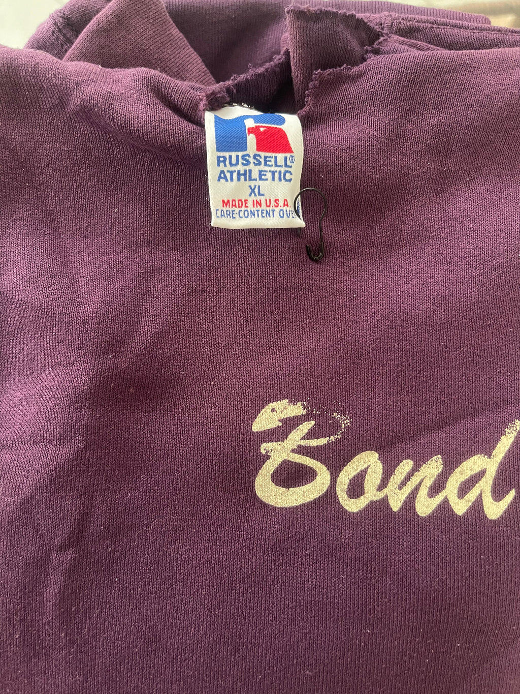 "Surfer" Purple Russell Athletic Hoodie