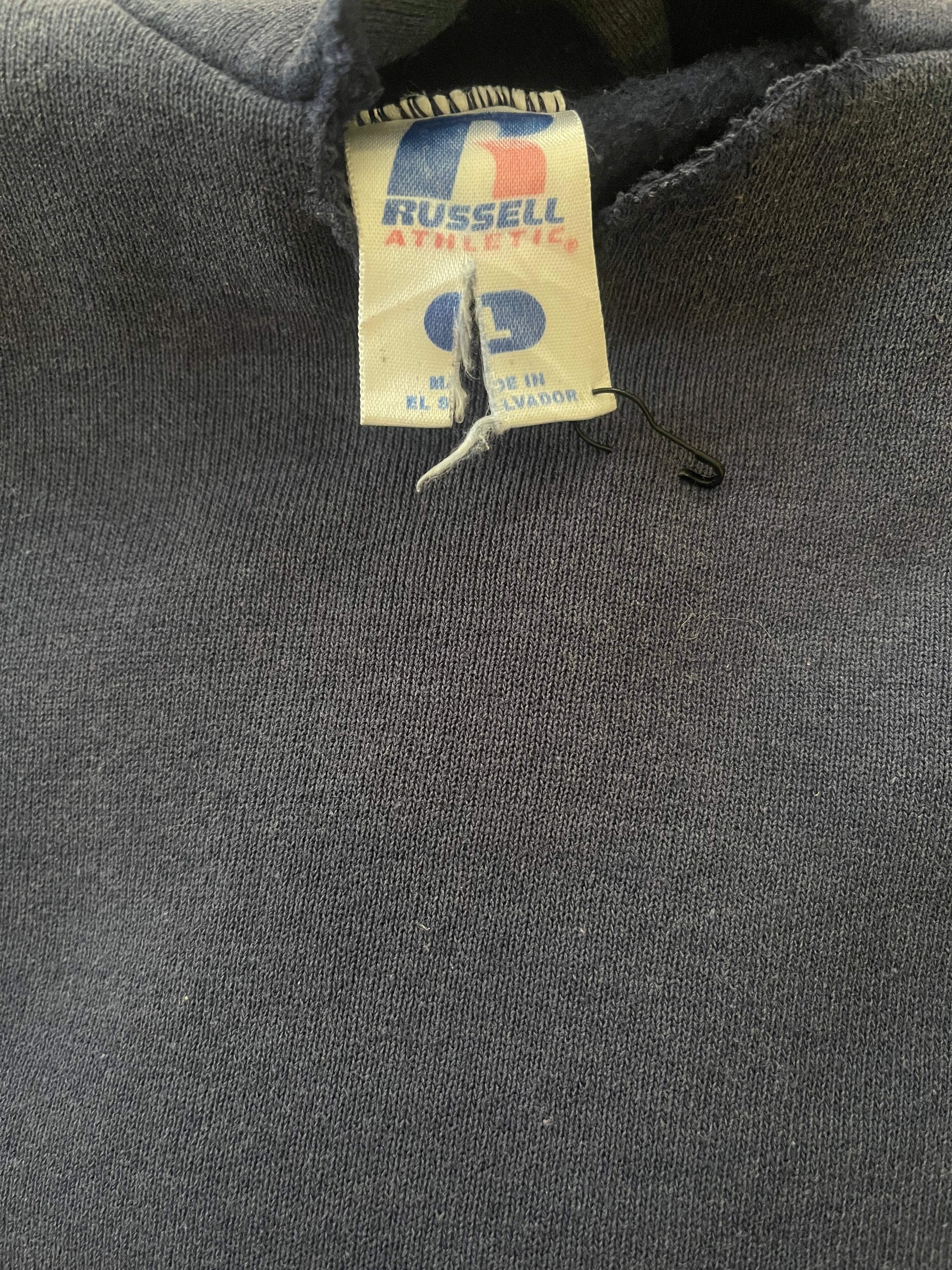 #2 "Yellow Font" Dark Blue Russell Athletic Hoodie