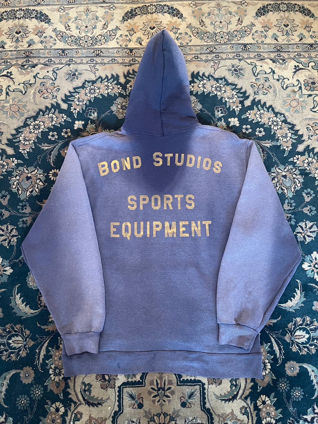 #2 "Yellow Font" Dark Blue Russell Athletic Hoodie