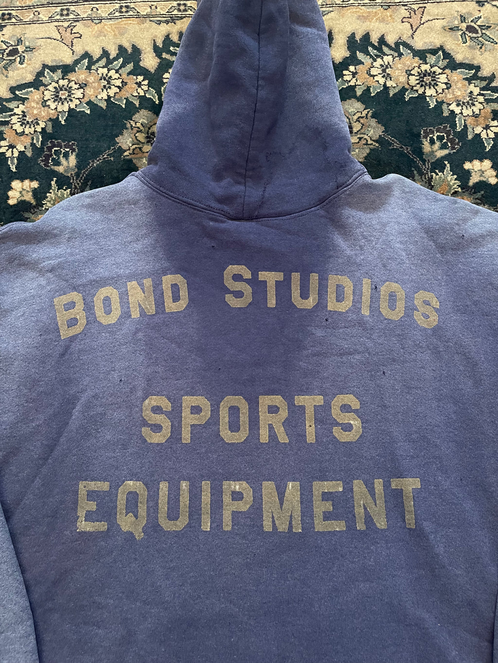 #1 "Yellow Font" Dark Blue Russell Athletic Hoodie