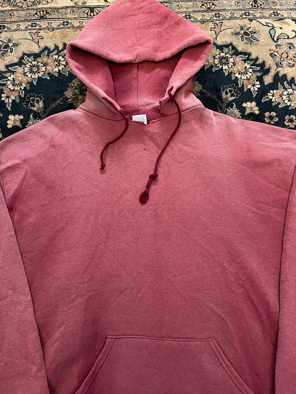 "Yellow Font" Maroon Russell Athletic Hoodie