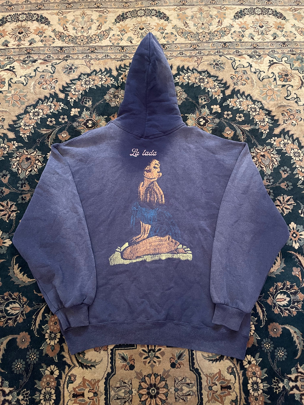 "La lada" Dark Blue Russell Athletic Hoodie