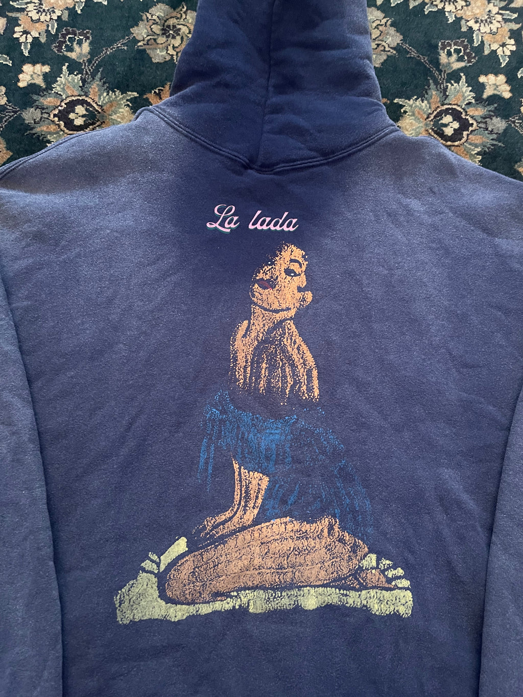 "La lada" Dark Blue Russell Athletic Hoodie