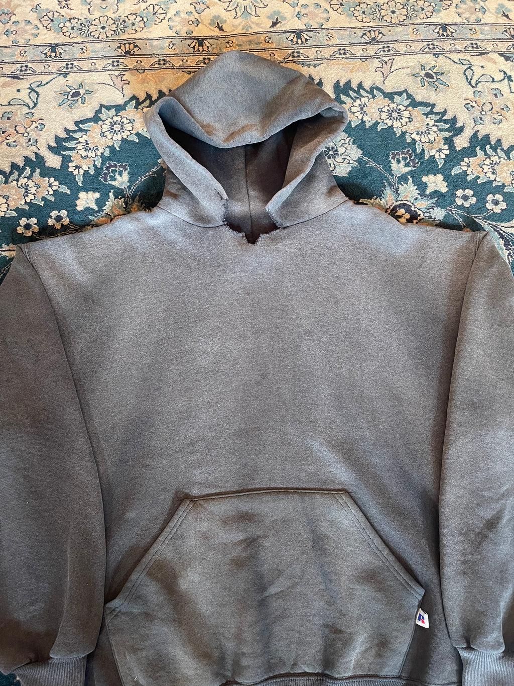 "Yellow Font" Black Russell Athletic Hoodie