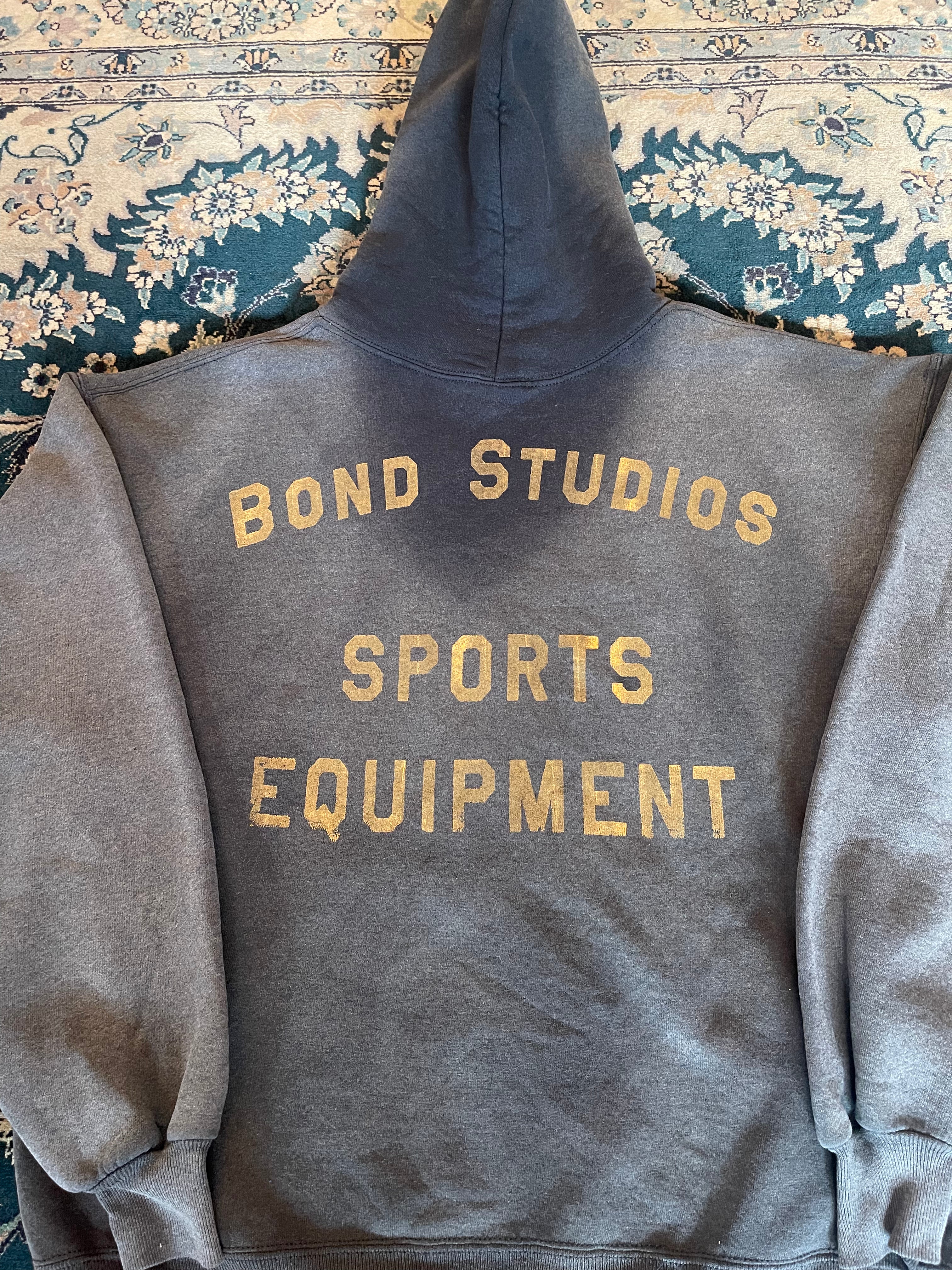 "Yellow Font" Black Russell Athletic Hoodie
