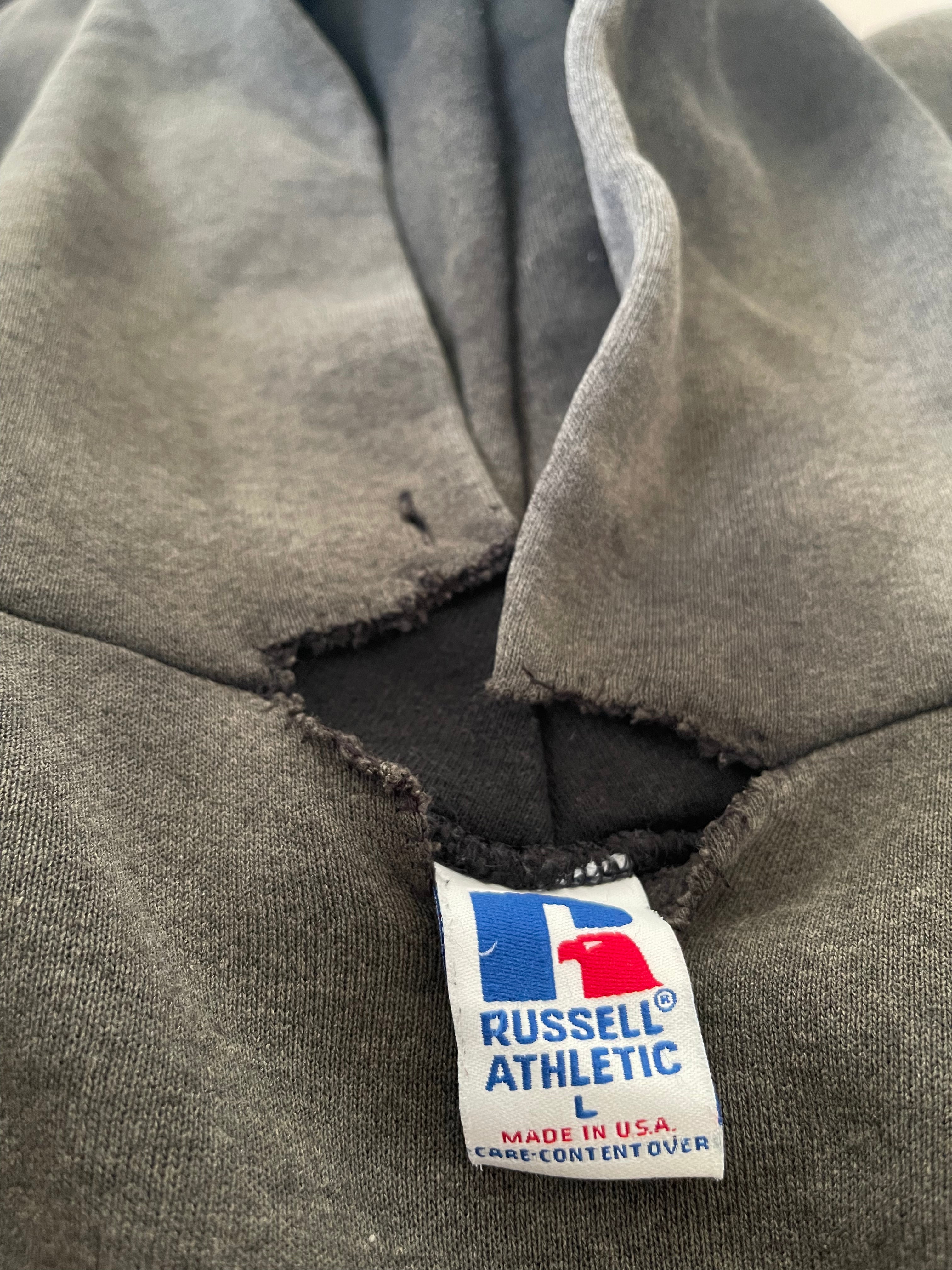 "Yellow Font" Black Russell Athletic Hoodie