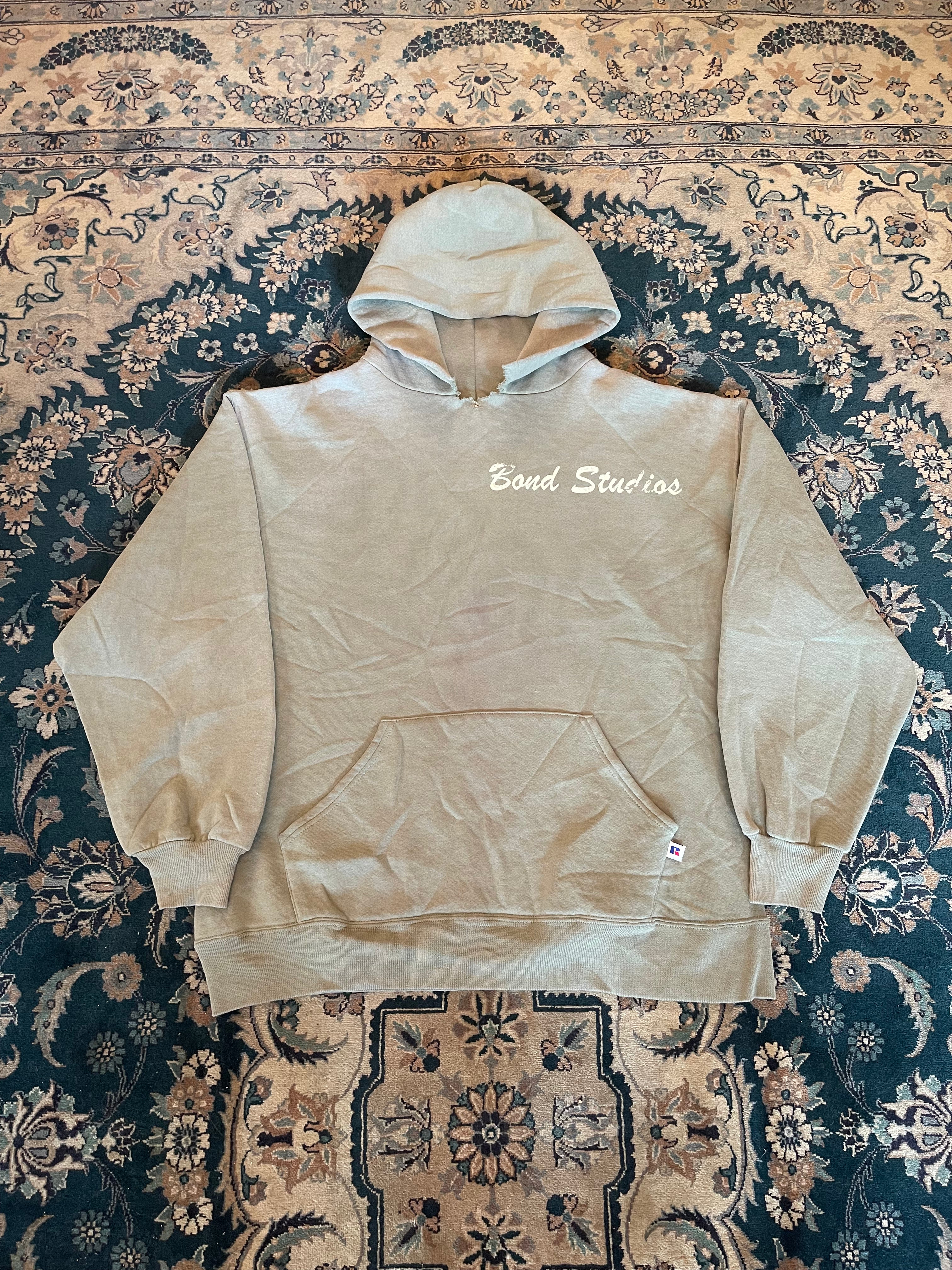 "Surfer" Sage Green Russell Athletic Hoodie