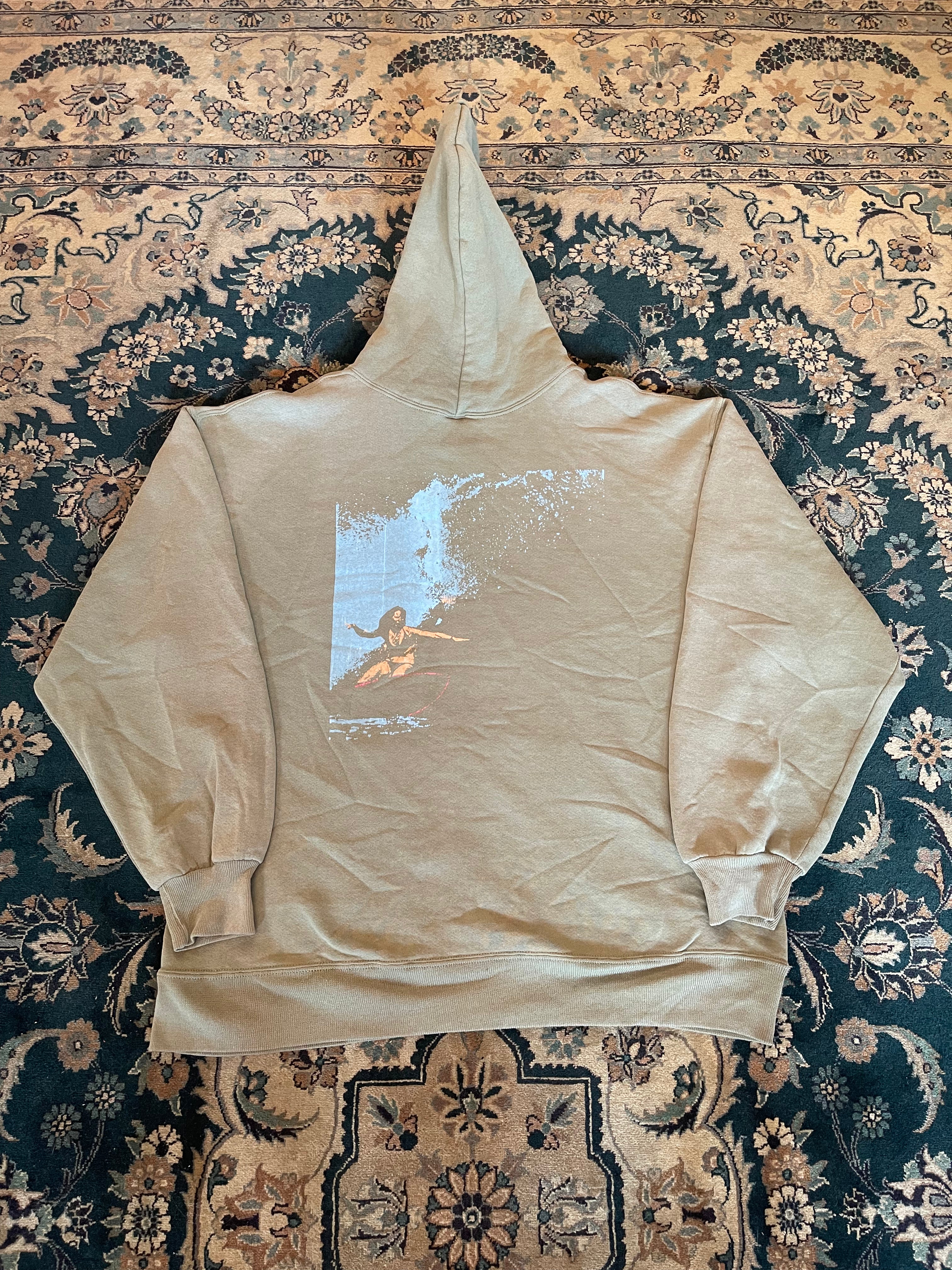 "Surfer" Sage Green Russell Athletic Hoodie