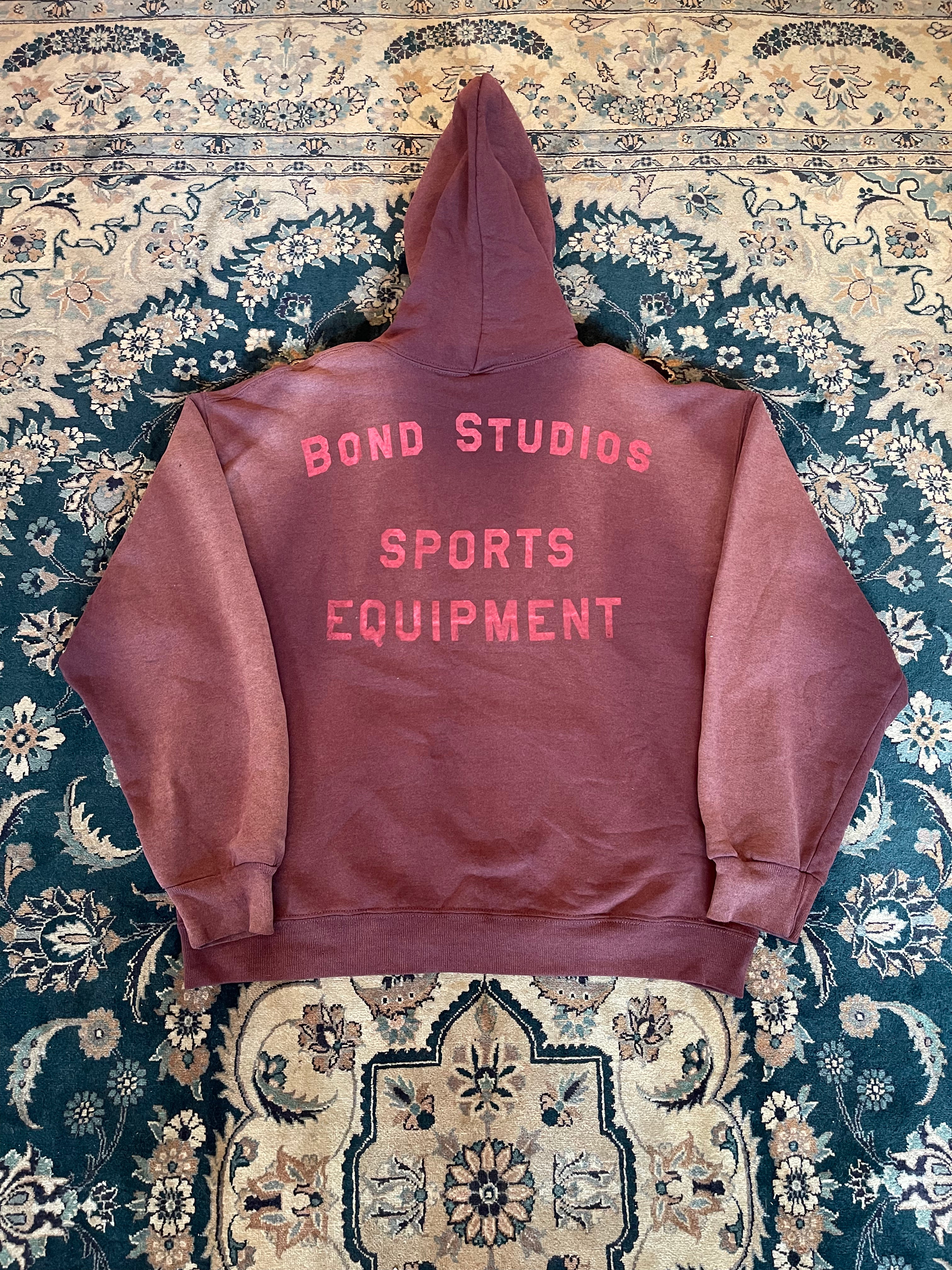 "Red Font" Brown Russell Athletic Hoodie