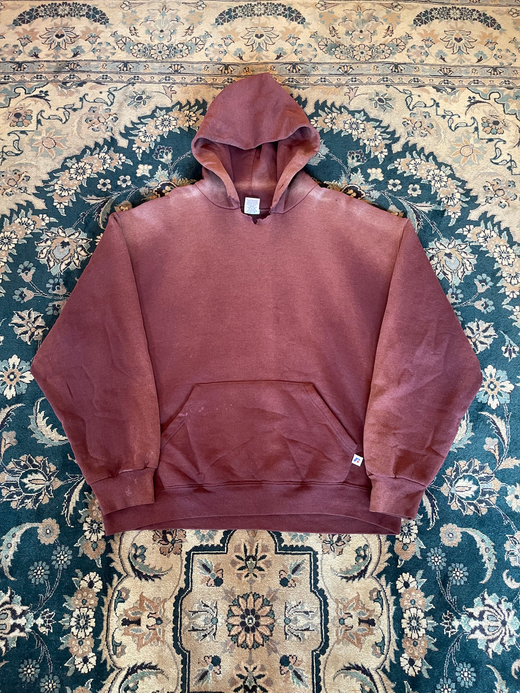 "Red Font" Brown Russell Athletic Hoodie