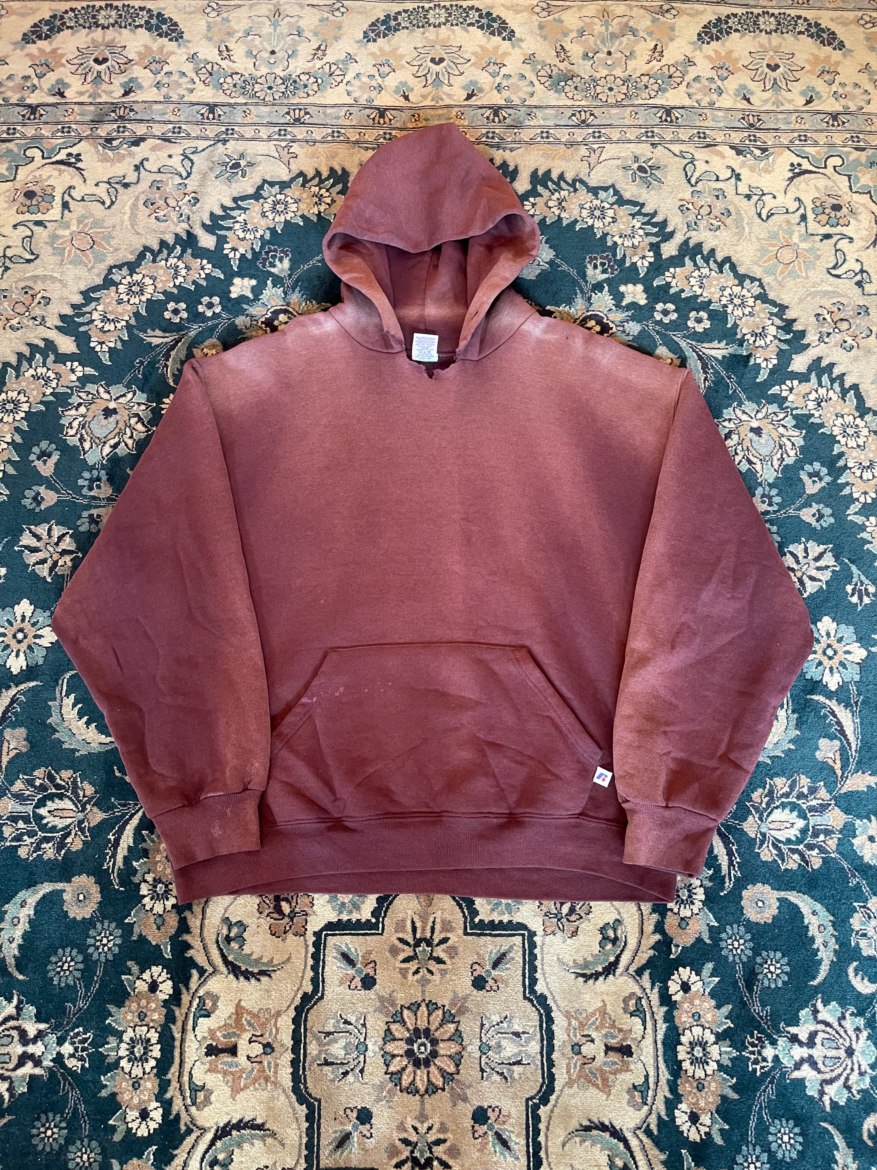 "Red Font" Brown Russell Athletic Hoodie