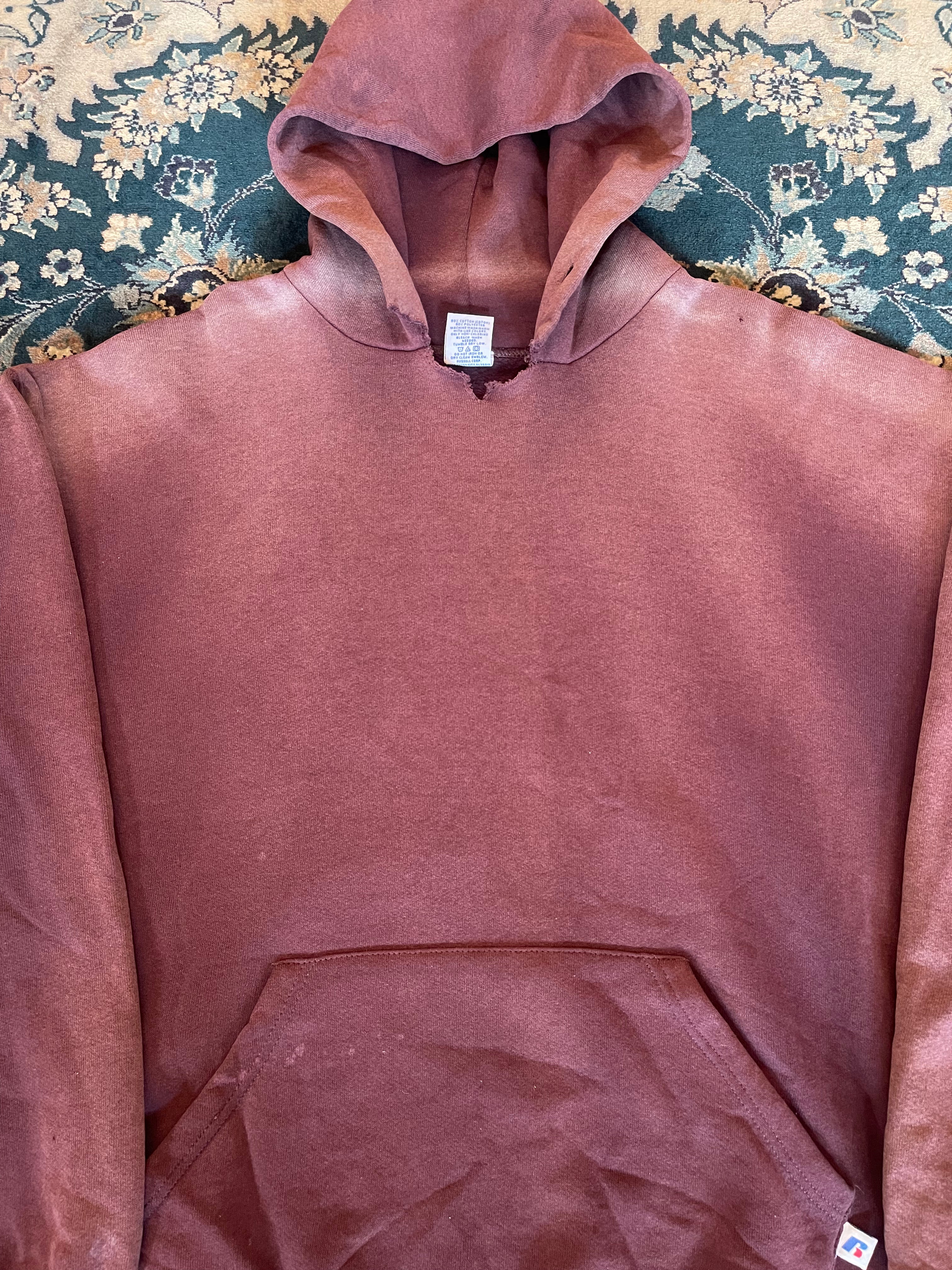 "Red Font" Brown Russell Athletic Hoodie