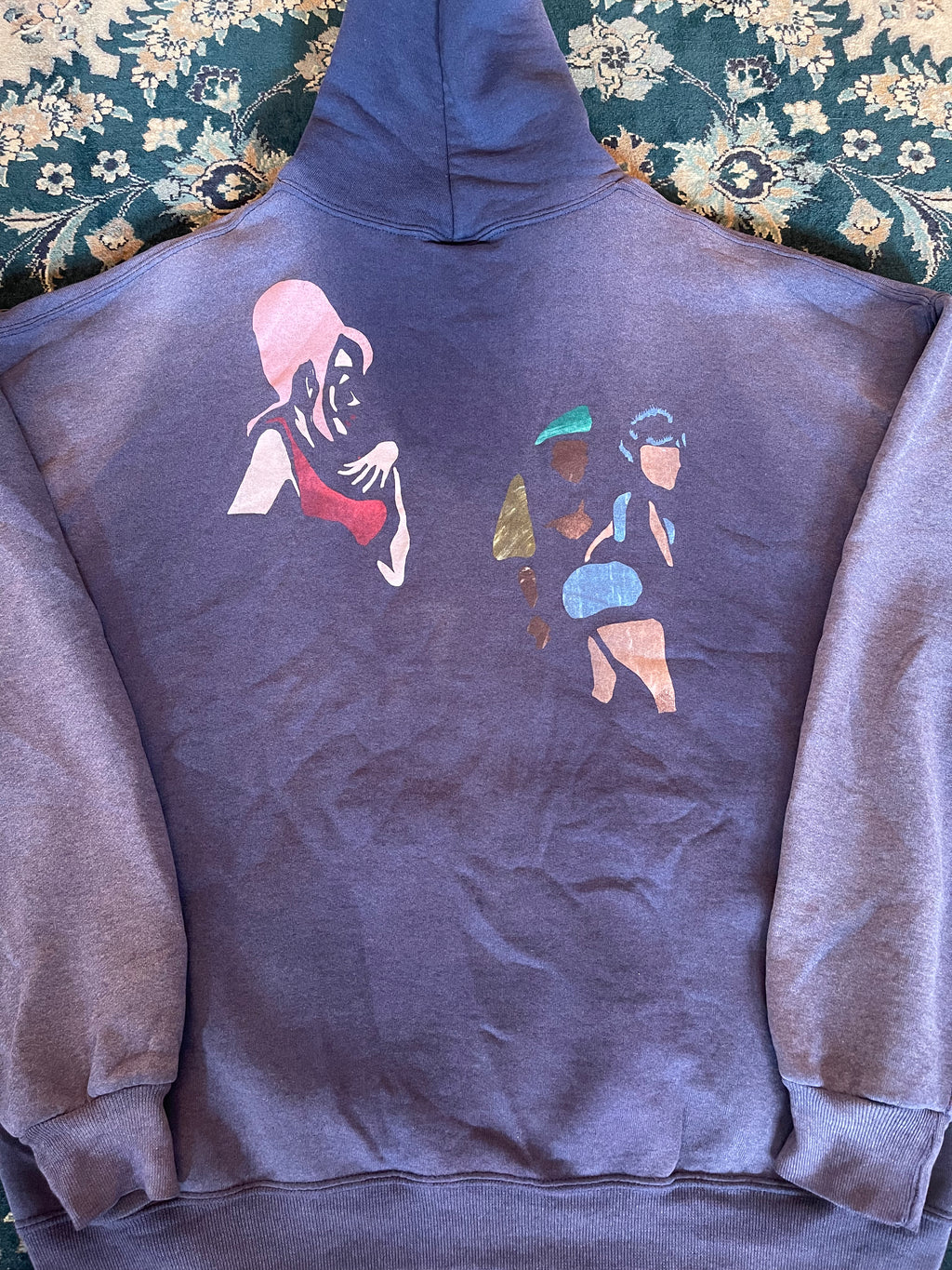 "My Boo" Dark Blue Russell Athletic Hoodie