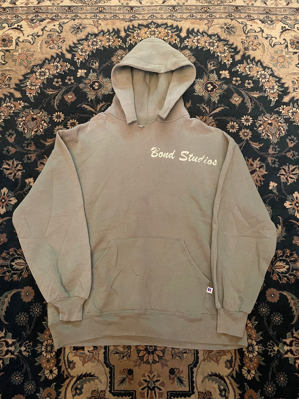 "Surfer" Sage Green Russell Athletic Hoodie