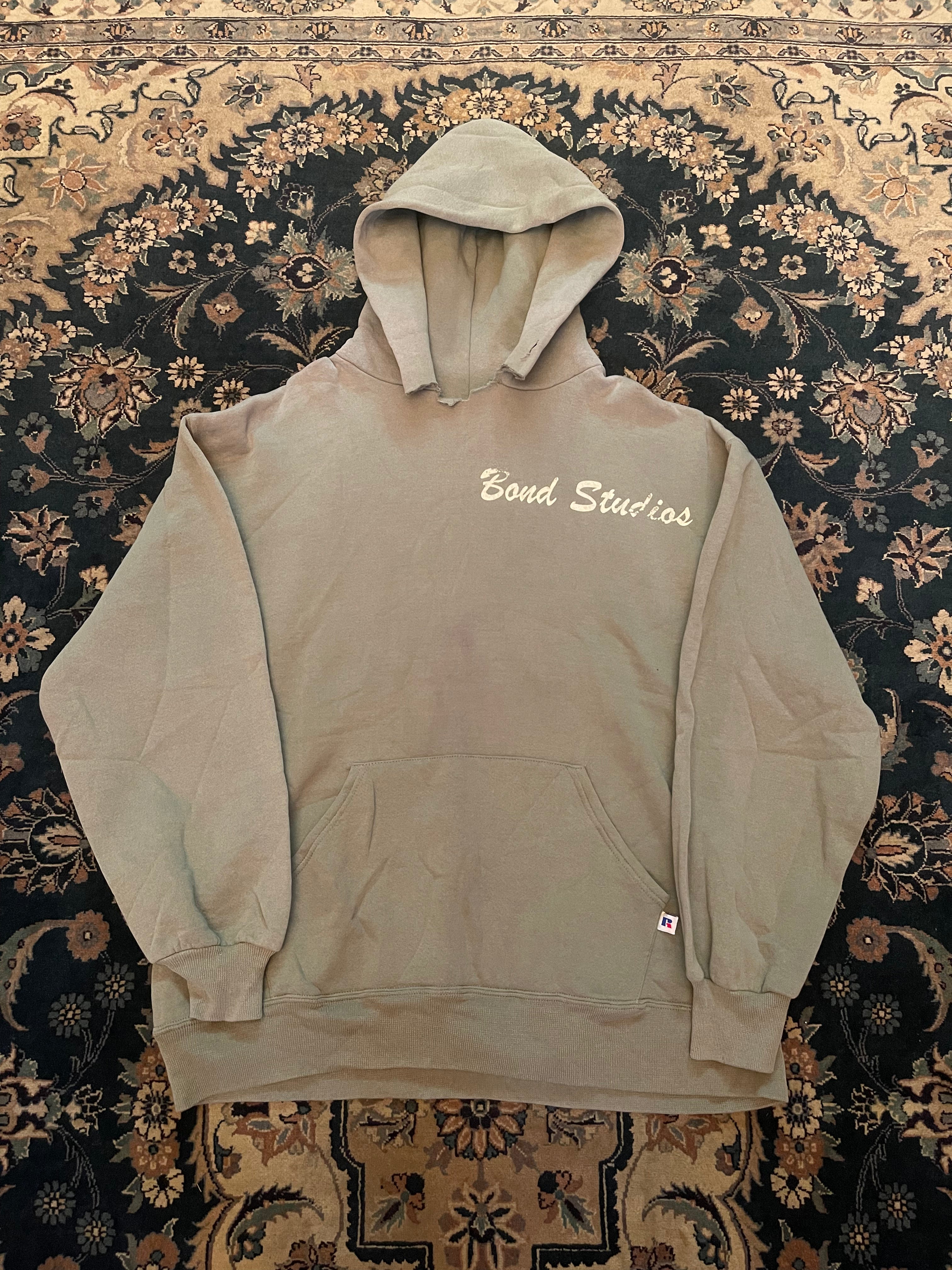 "Surfer" Sage Green Russell Athletic Hoodie