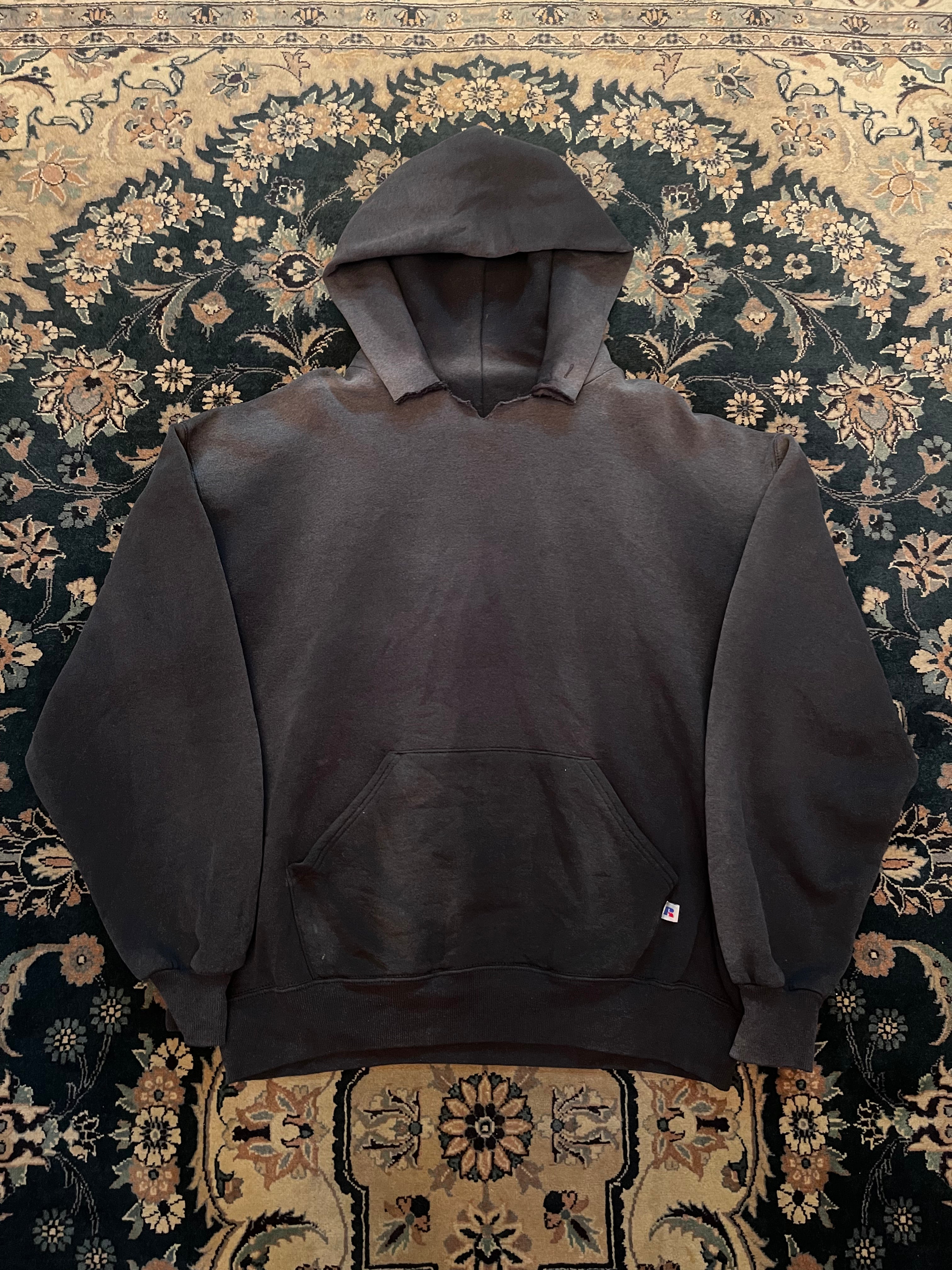 "Yellow Font" Black Russell Athletic Hoodie