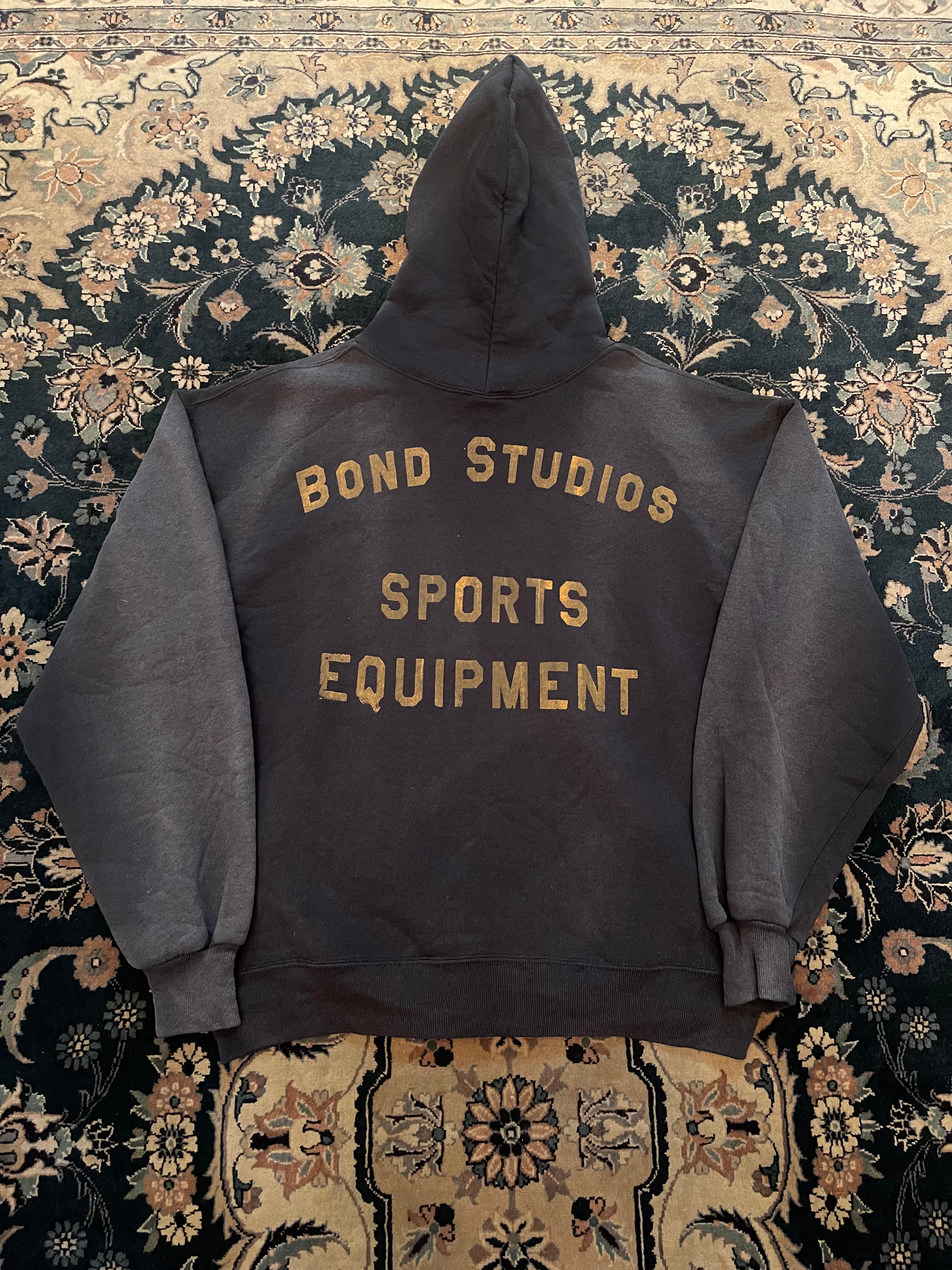 "Yellow Font" Black Russell Athletic Hoodie