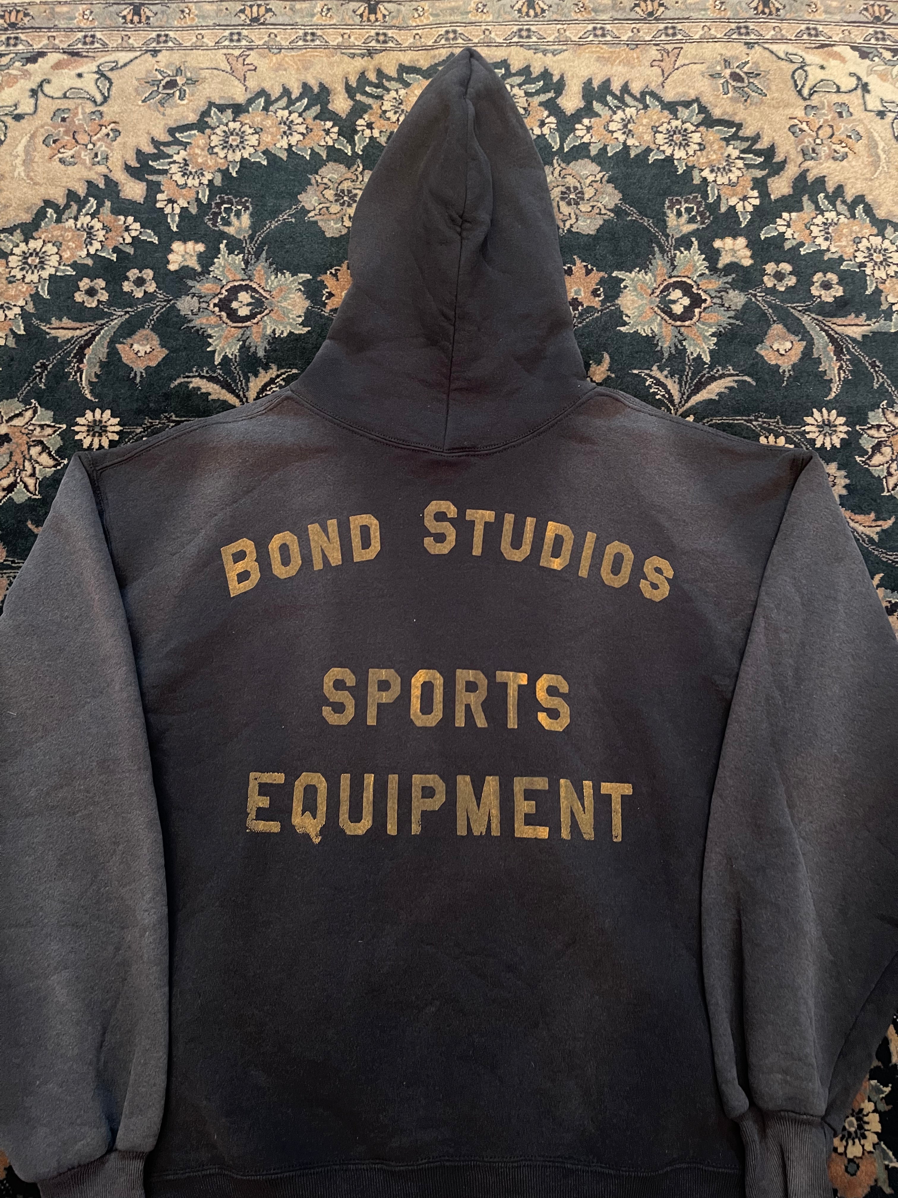 "Yellow Font" Black Russell Athletic Hoodie