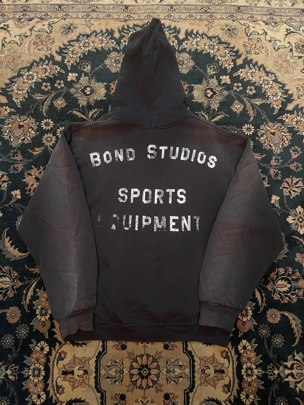 "White Font" Black Russell Athletic Hoodie