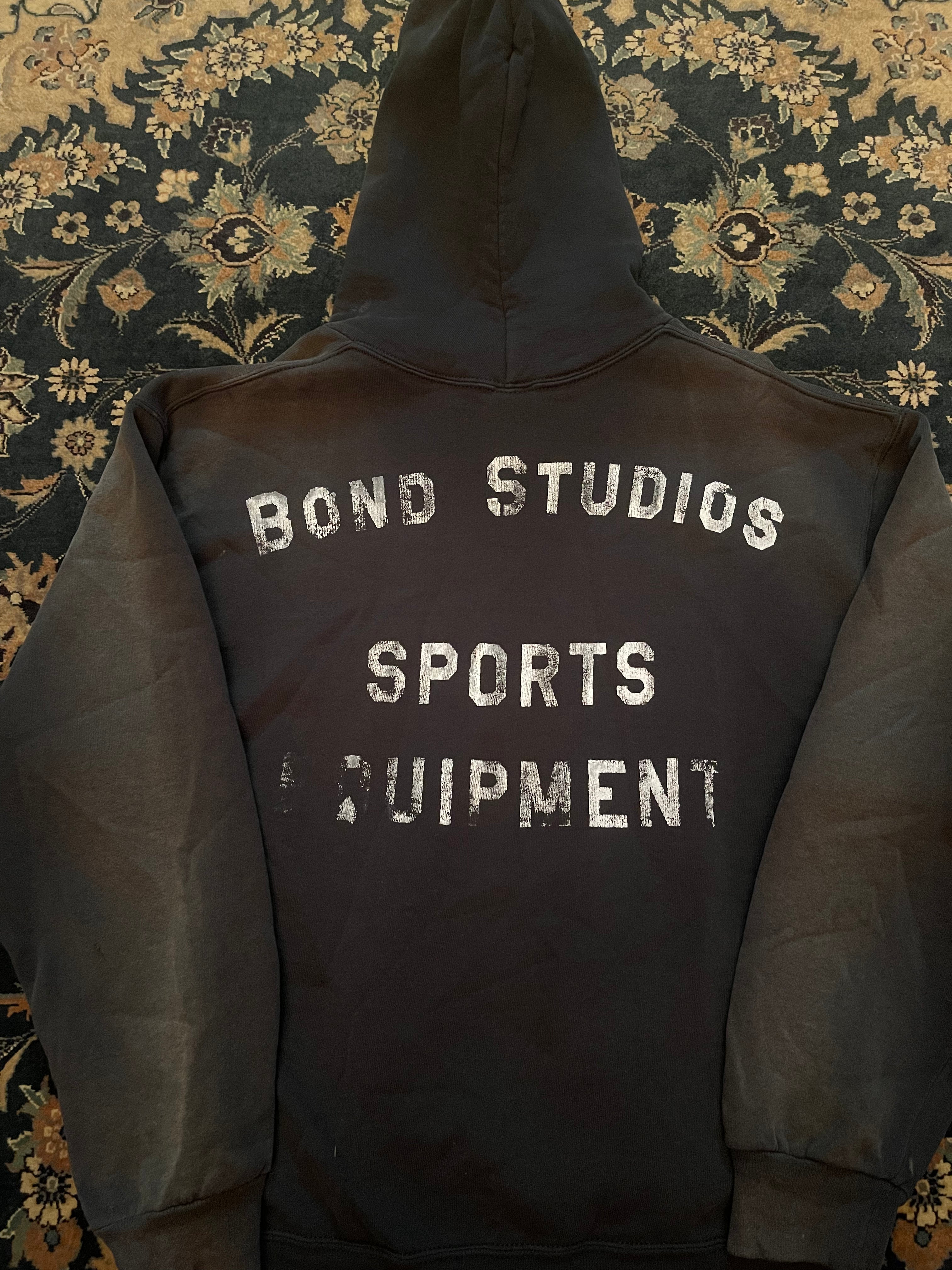 "White Font" Black Russell Athletic Hoodie