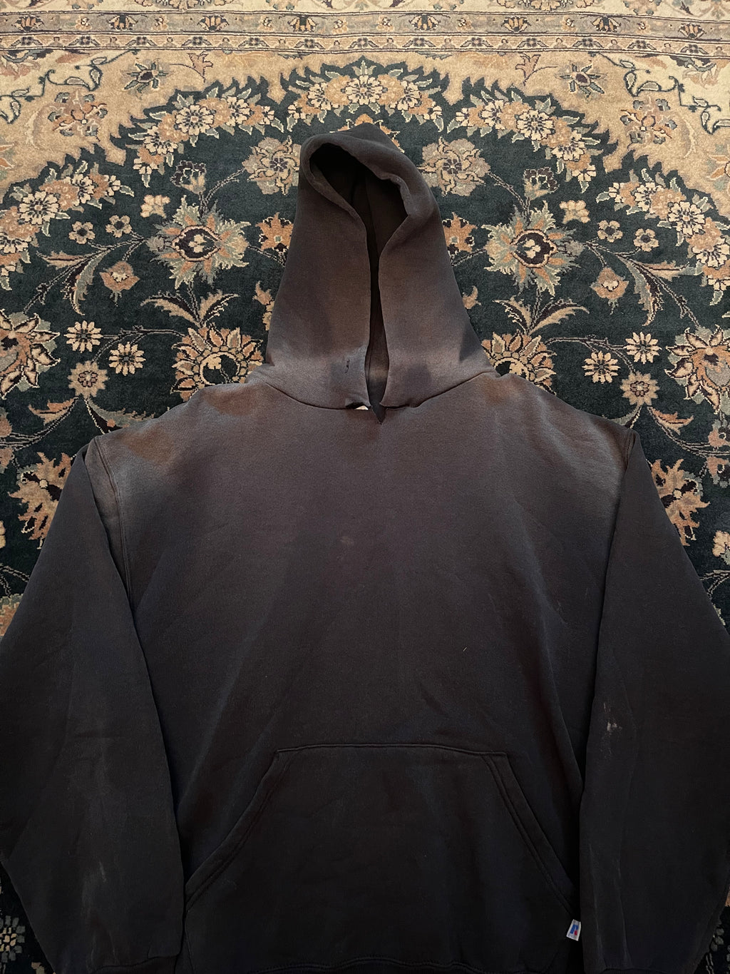 "White Font" Black Russell Athletic Hoodie