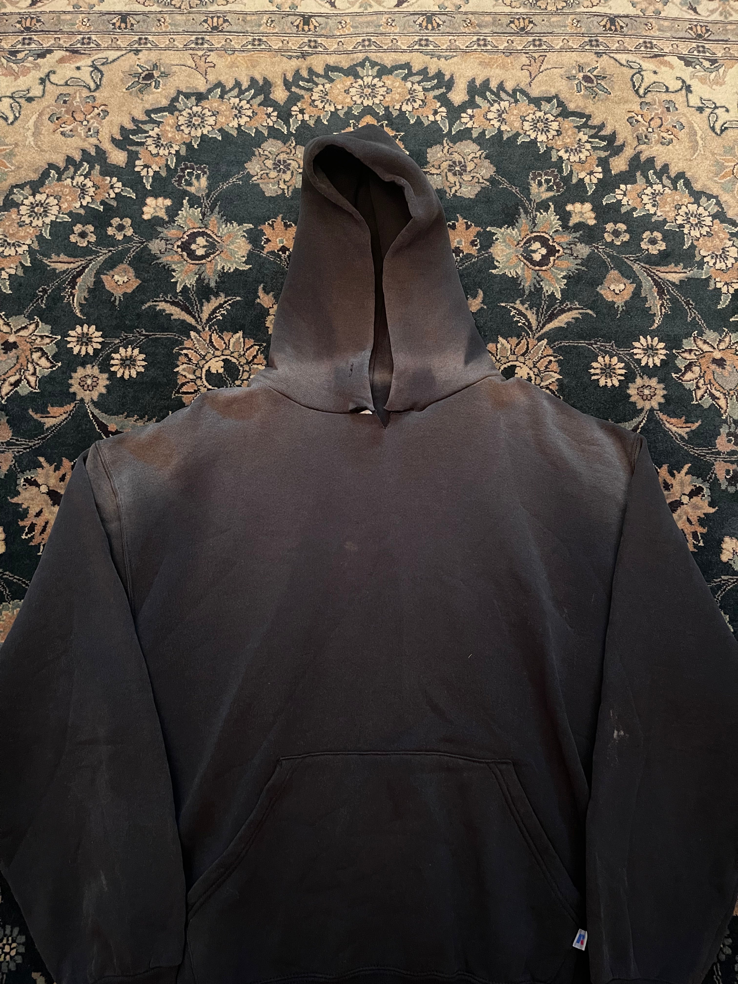 "White Font" Black Russell Athletic Hoodie