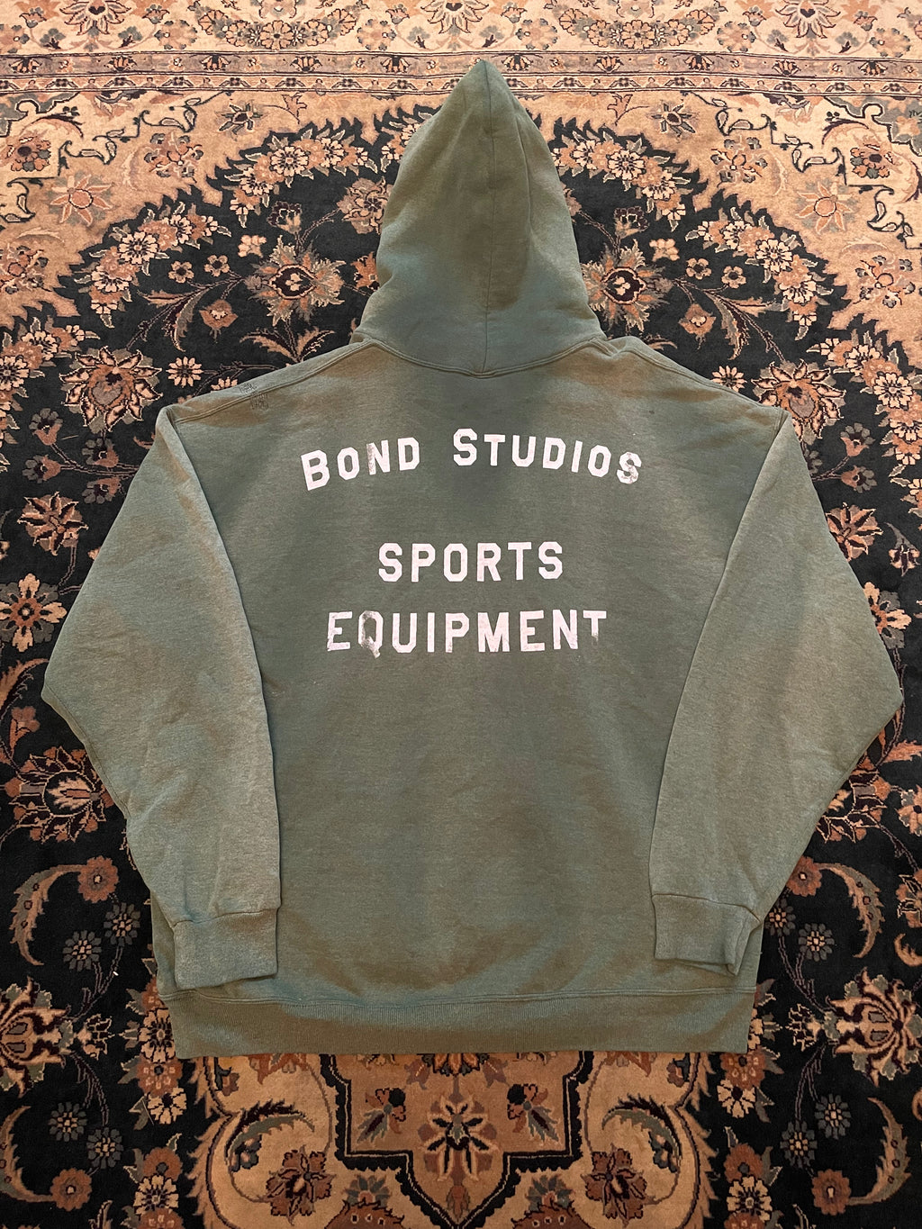 "White Font" Green Russell Athletic Hoodie