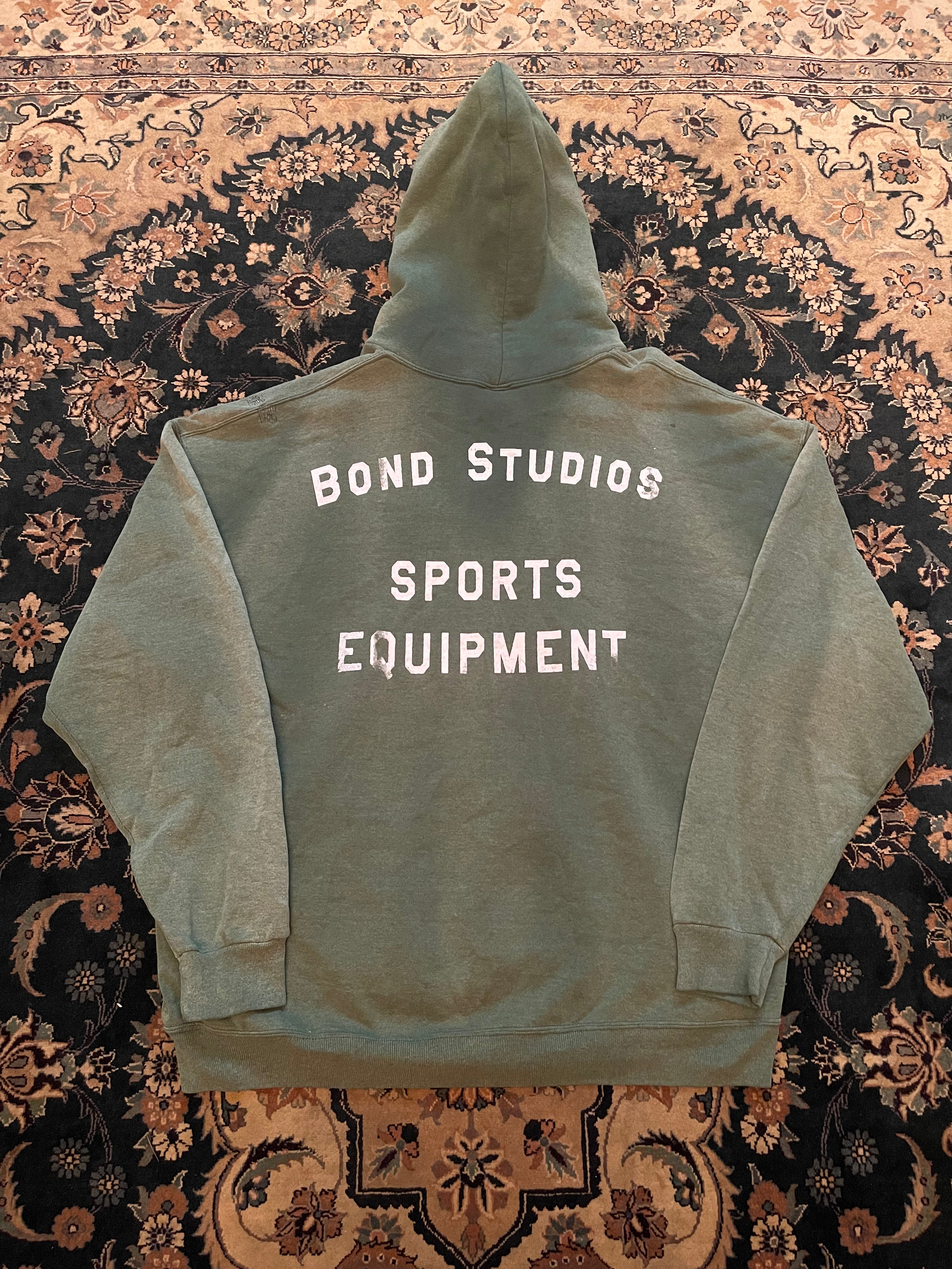 "White Font" Green Russell Athletic Hoodie