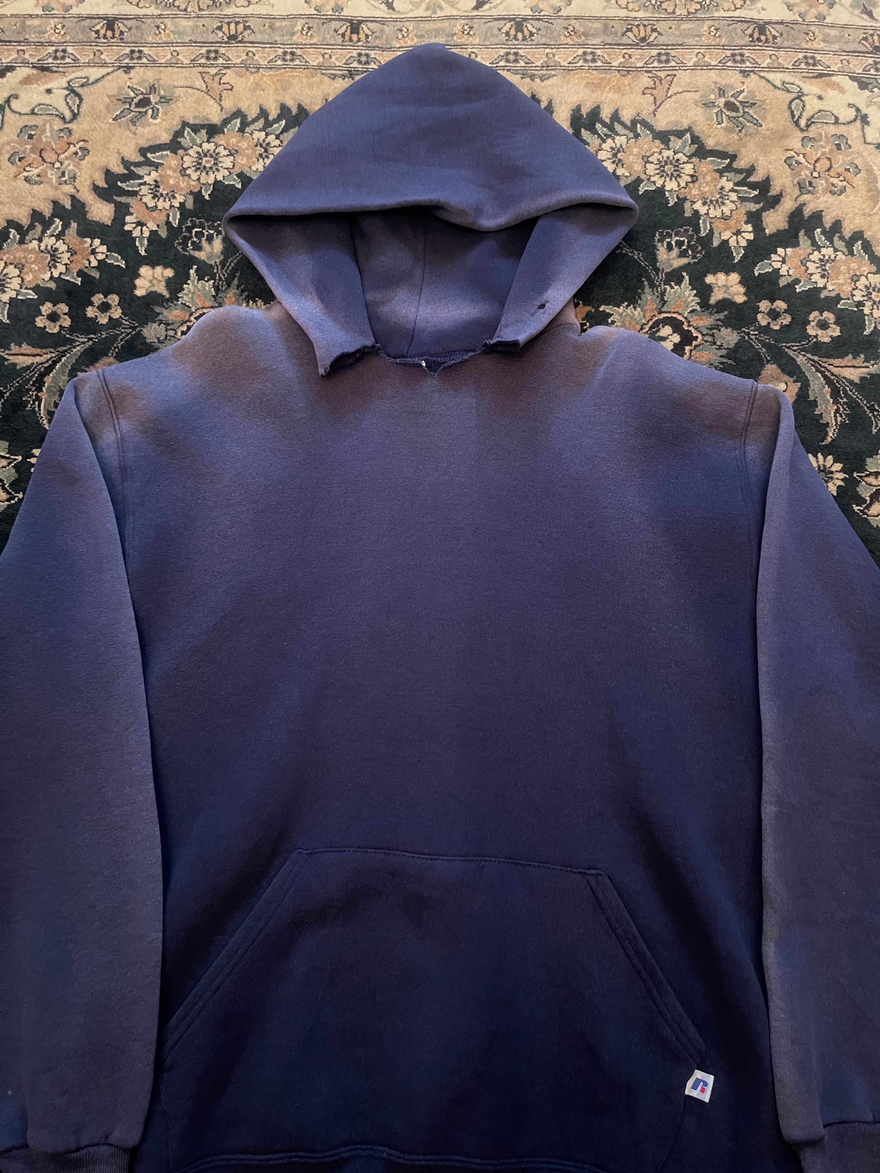 #2 "Yellow Font" Dark Blue Russell Athletic Hoodie