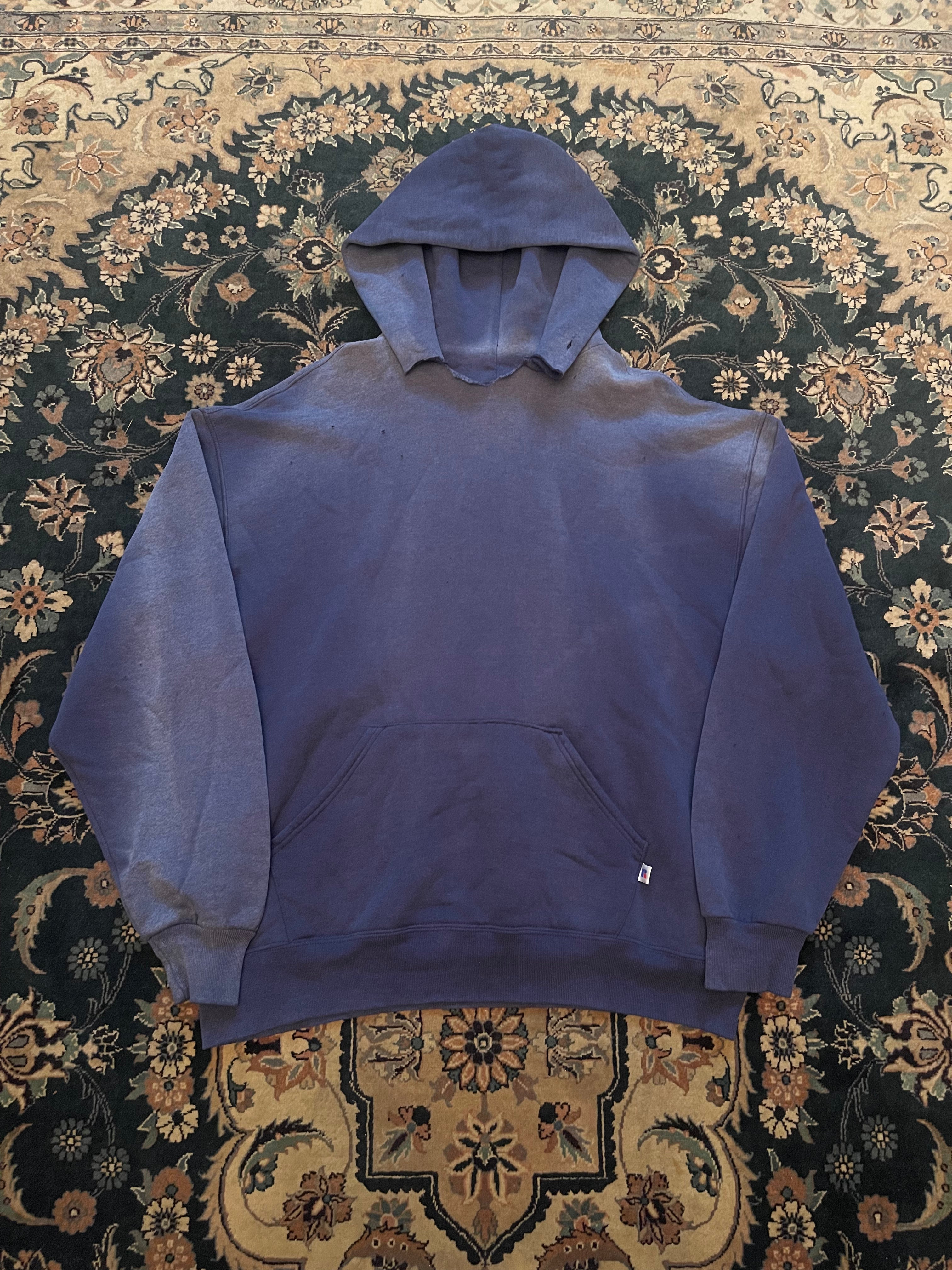 #1 "Yellow Font" Dark Blue Russell Athletic Hoodie