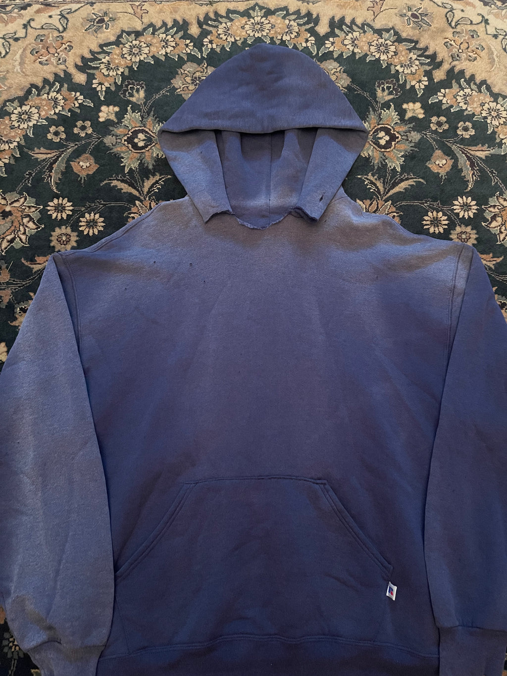 #1 "Yellow Font" Dark Blue Russell Athletic Hoodie