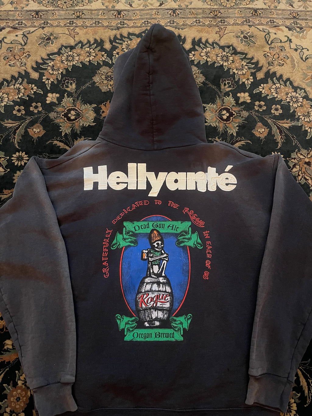 "Hellyante" Black Hanes Athletic Hoodie
