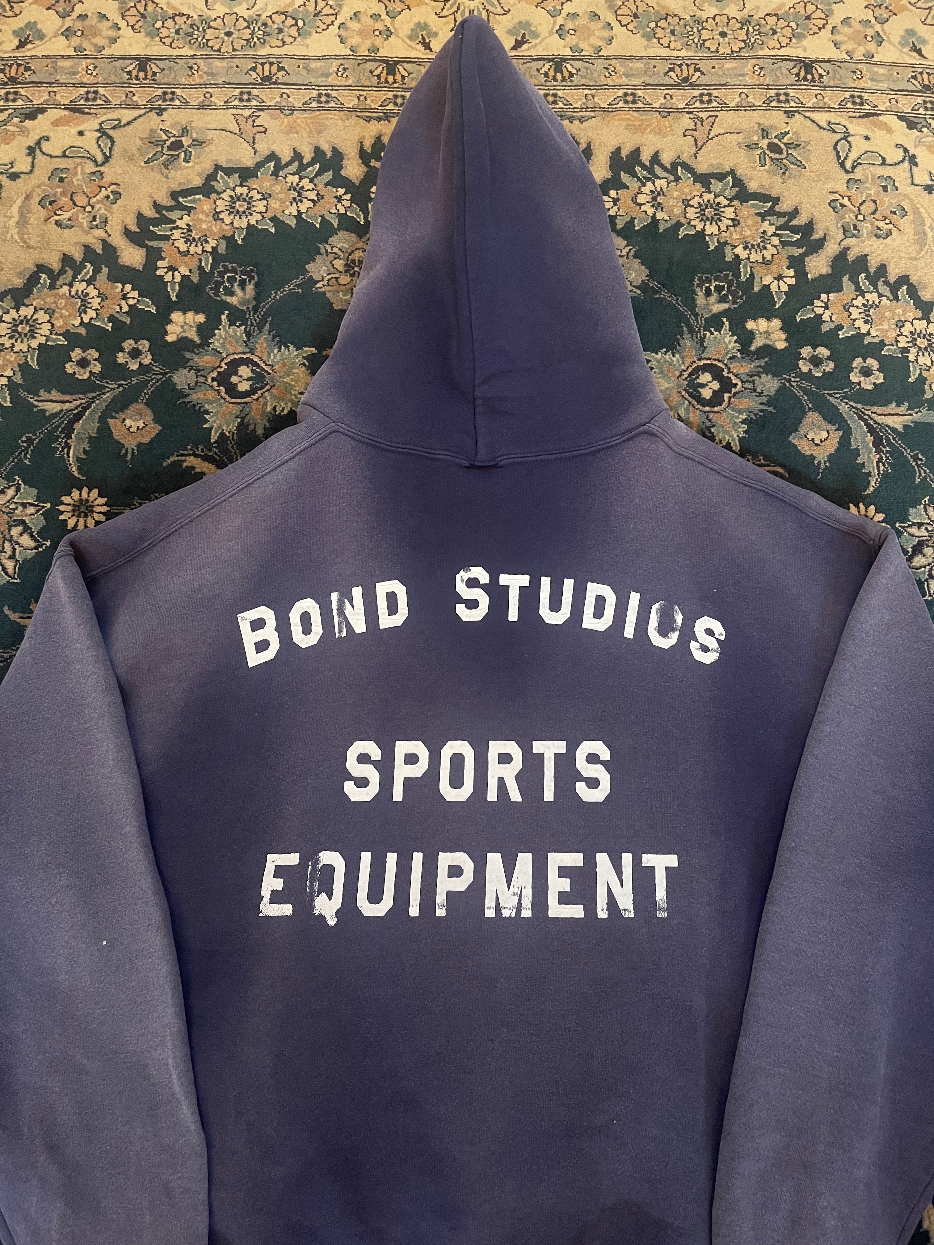 #1 "White Font" Dark Blue Russell Athletic Hoodie